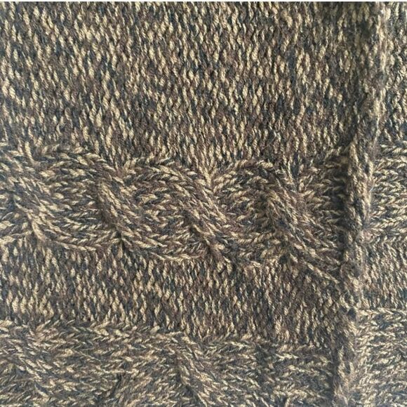 Linda Matthews Open Cardigan Sleeveless Vest with Faux Fur Collar Size M - Picture 7 of 7